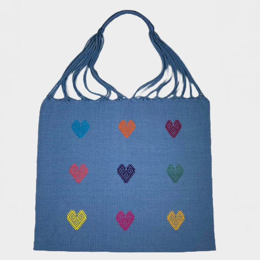 Bolsa Corazones algodón