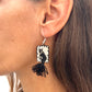 Pendientes tela bordada