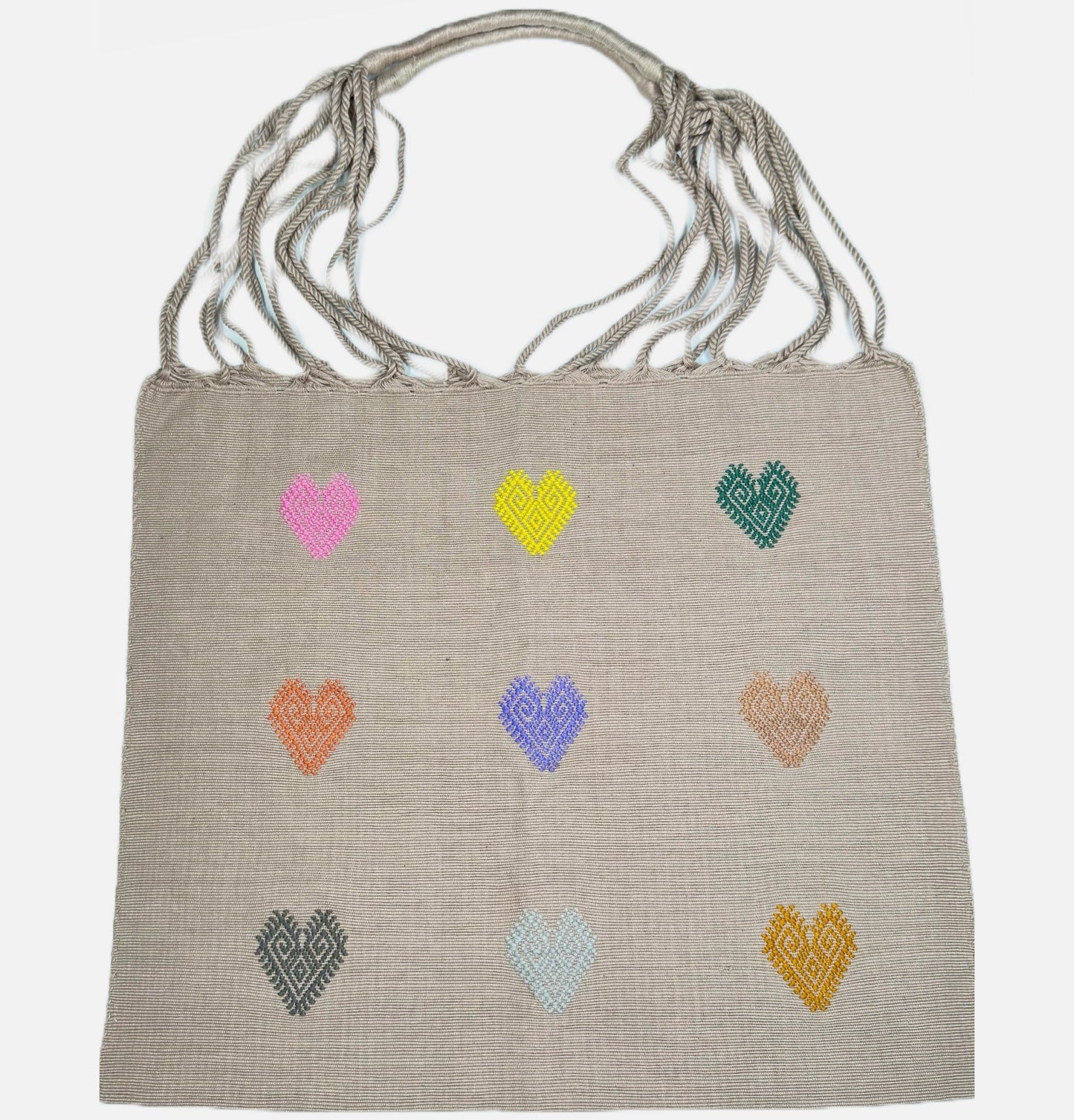 Bolsa Corazones algodón