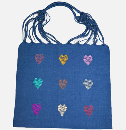 Bolsa Corazones algodón